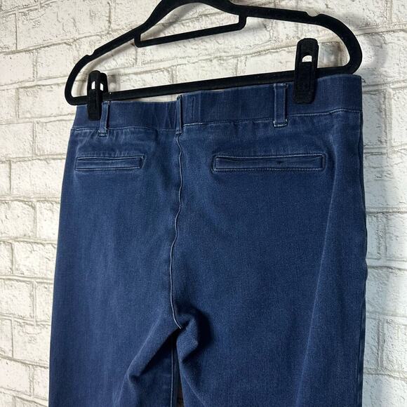 Betabrand Jeans Blue Yoga Denim Boot Cut 4 Pocket Indigo Dark Wash Stretch L - Picture 4 of 8